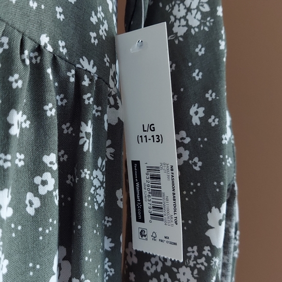 Floral print babydoll top - Picture 5 of 8